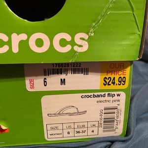 Croc flip flops
